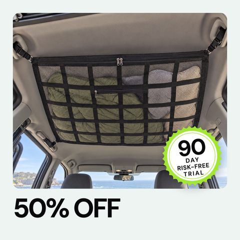 Stowed Overhead Cargo Net